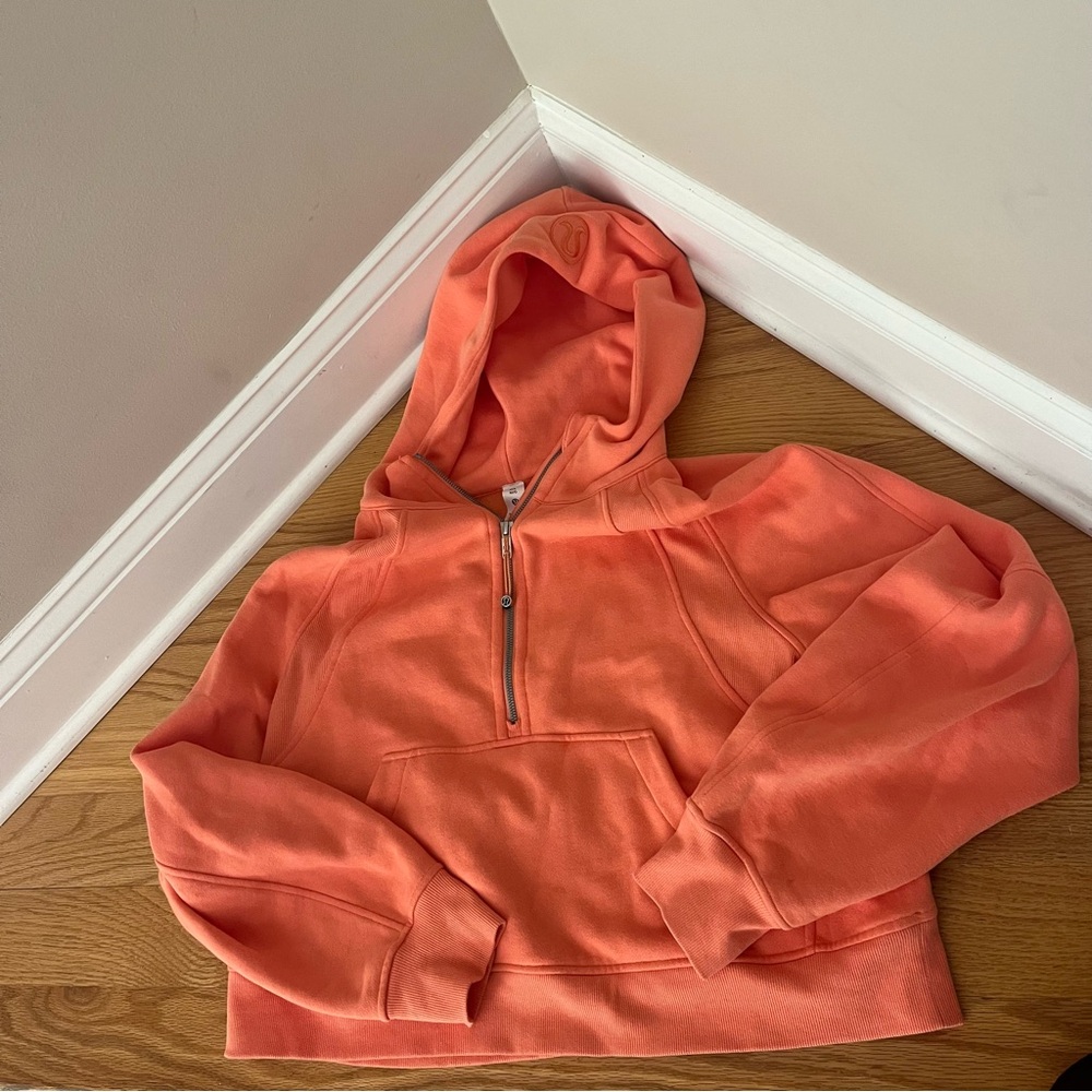 Lululemon Scuba Hoodie Size M/L Orange